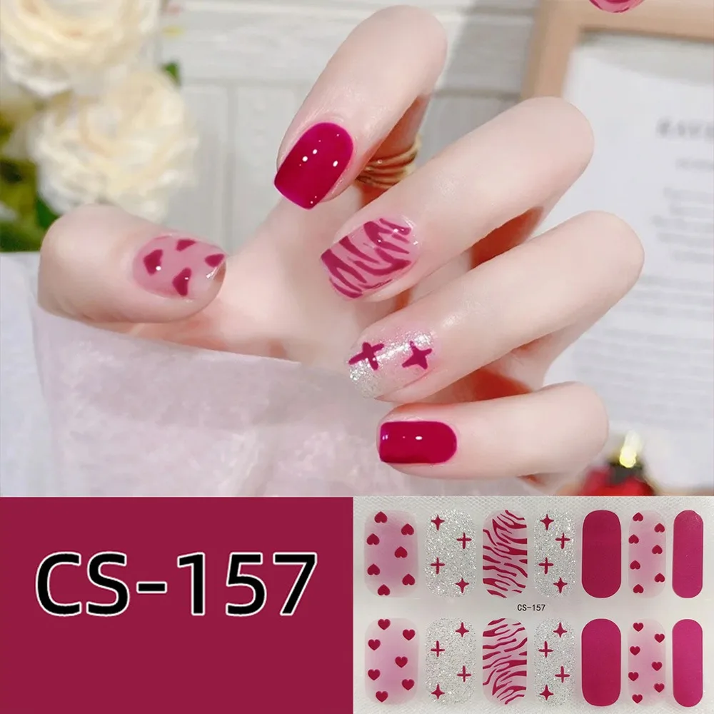 Decalques franceses à prova d'água para unhas 3d, esmalte para unhas, adesivo para arte em unhas, sem danos às unhas, conjunto de adesivos para salão 