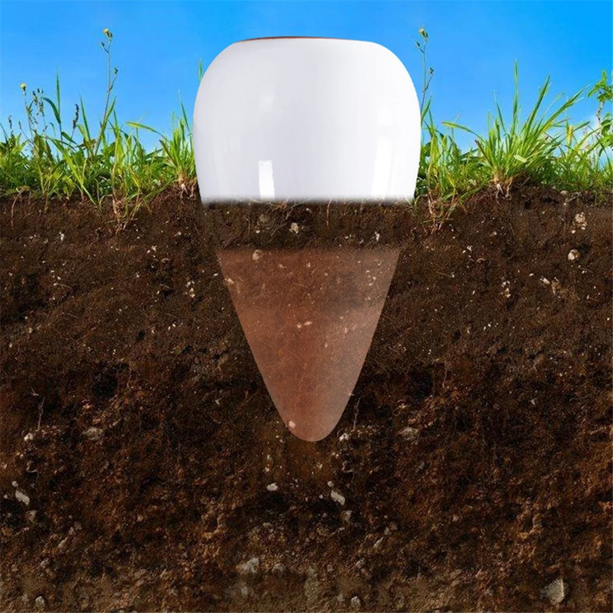 Шарик для полива растений, шип для полива терракота — лейка с медленным высвобождением, 16 унций — самополивающийся шип, 4 шт. SQ