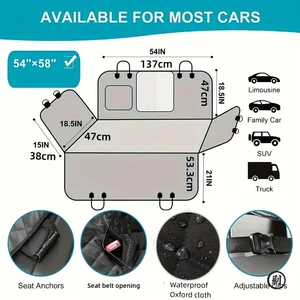 Penutup kursi mobil yang ideal, Tingkatkan Kursi Mobil Anda dengan Penutup Tempat Tidur Gantung Anjing yang Tahan Air dan Anti Gores ini! 8 anjing kursi mobil penjualan terbaik - №