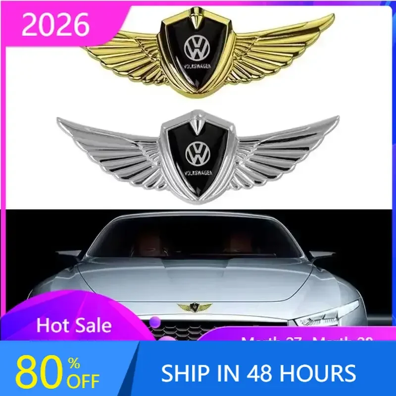 

VW GTI GOLF 2026 Hot For VW VOLKSWAGEN Metal Car Side Body 3D Stickers Rear Badge for Volkswagen Golf Bora Beetle Scirocco POLO