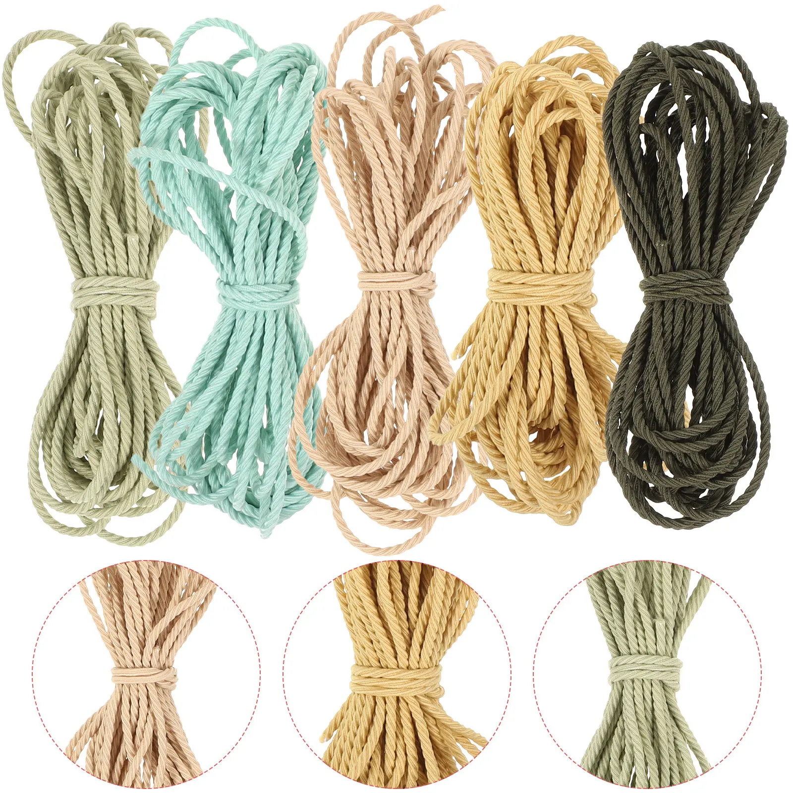 

5Pcs High-Quality Stretchy Elastic Cord for Jewelry Making DIY Bracelets Necklaces Hair Ties Beading Crafts Chokers Anklets