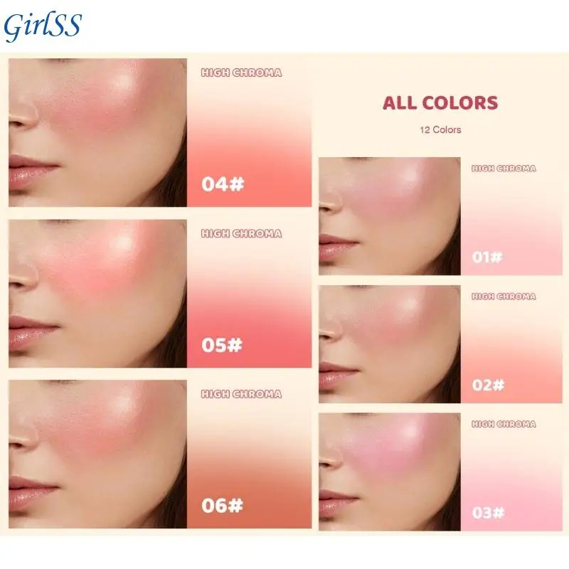 Powder for Cheeks Matte Face Blusher Palettes Long Lasting Light Weight Powder Makeup Natural Look T4MB