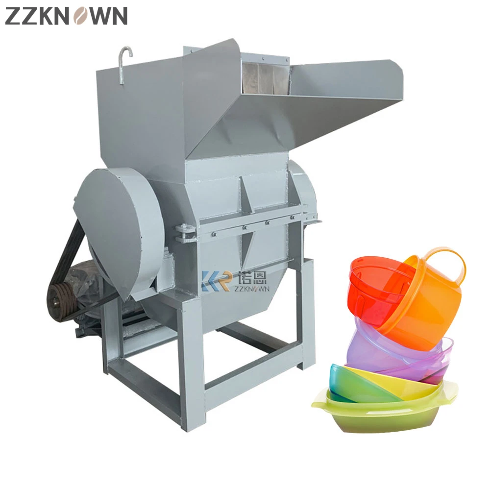 Poderosa máquina de reciclagem de plástico, triturador, máquinas de esmagamento, sacos de plástico, garrafas, frascos, tubos, máquina trituradora desfiada
