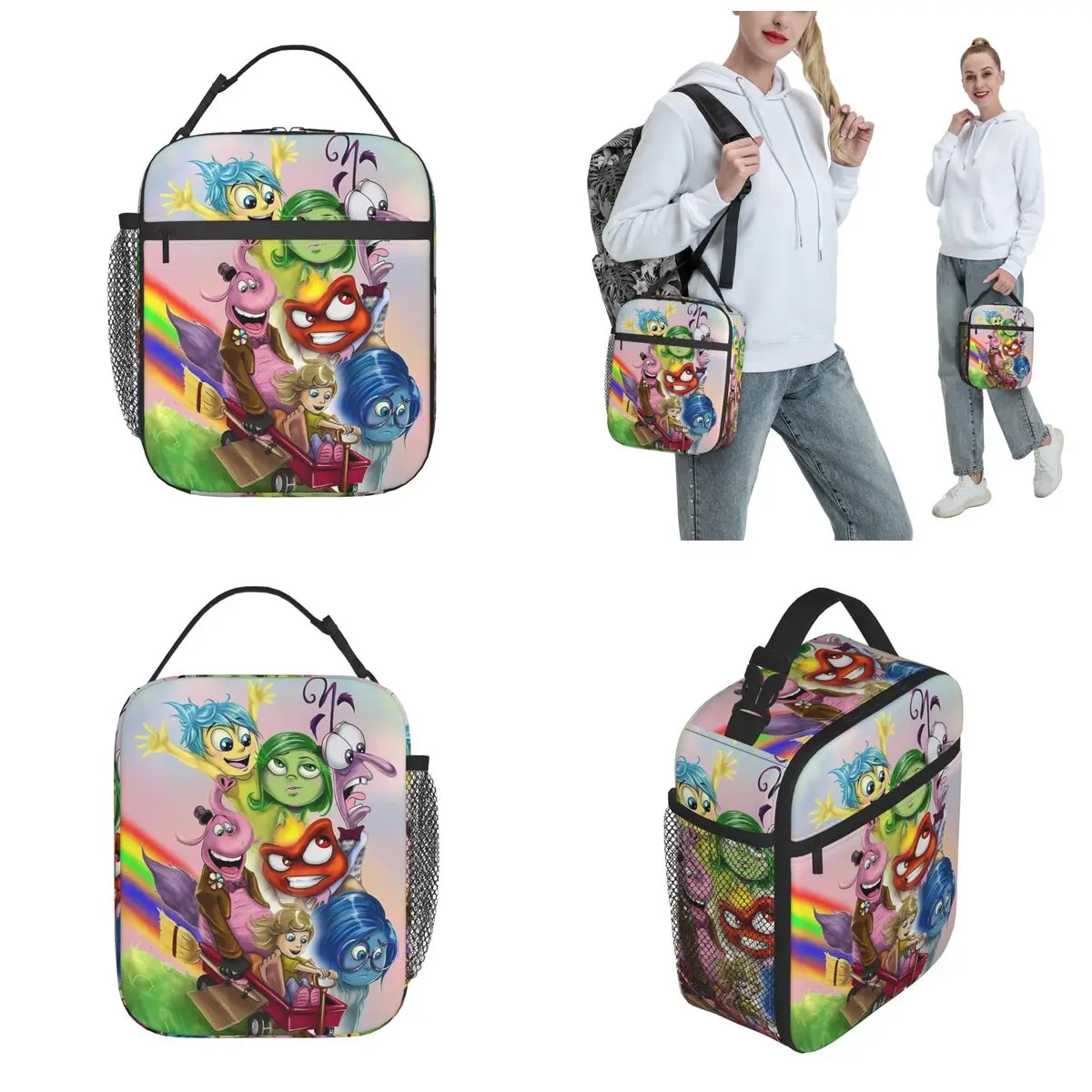 Insulated Lunch Boxes Inside Out 2 Cartoon Emotion Humor Manga Food Box New Arrival Cooler Thermal Bento Box For School