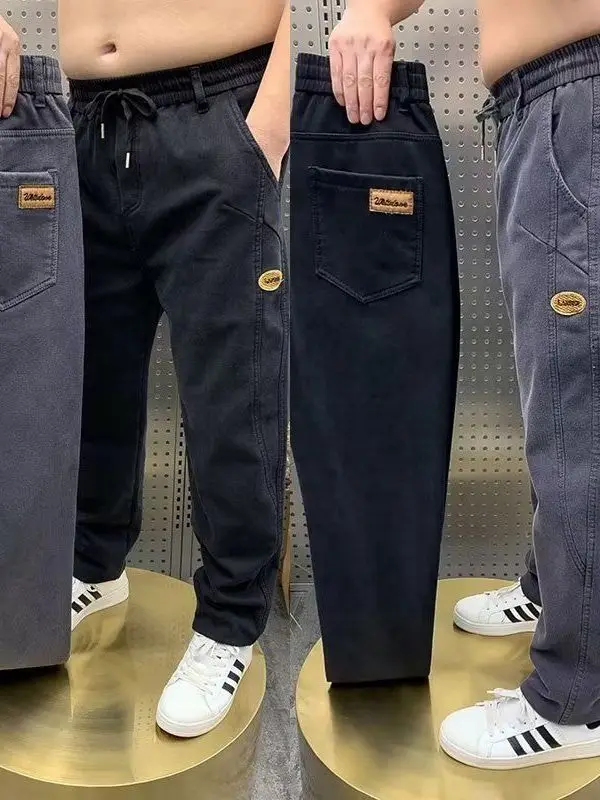 

Мужские повседневные брюки-харланы прямого кроя Nine-Five, весна-осень, новинка, спортивные, рабочие, длинные, свободного кроя, полиэстер...