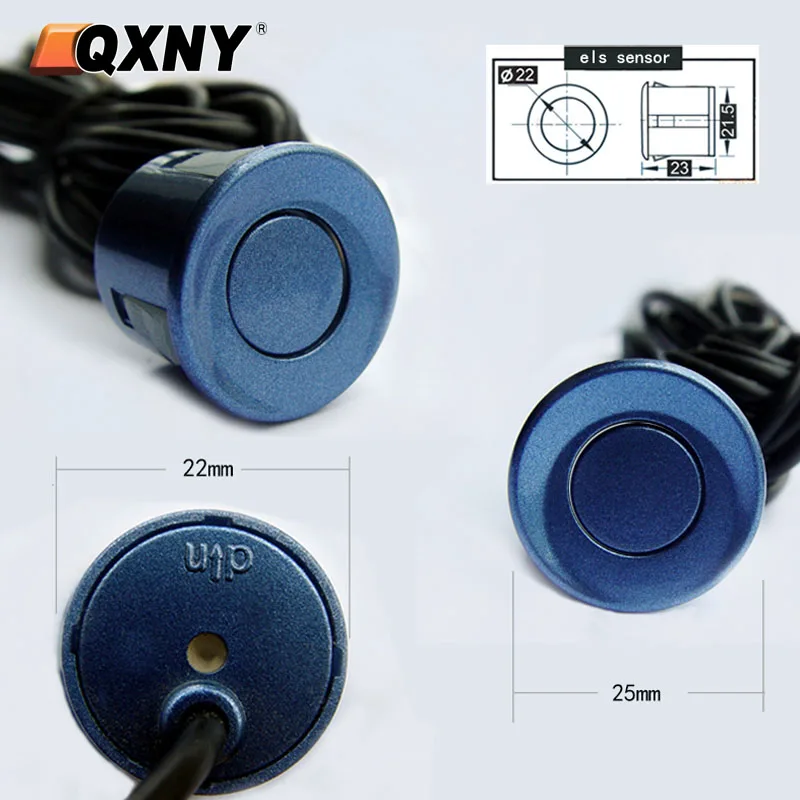 Parking Sensors Backup Radar Parktronic Reverse Probe Ultrasonic  Aparcami 22MM Black Red Blue Grey Silver Champagne Gold