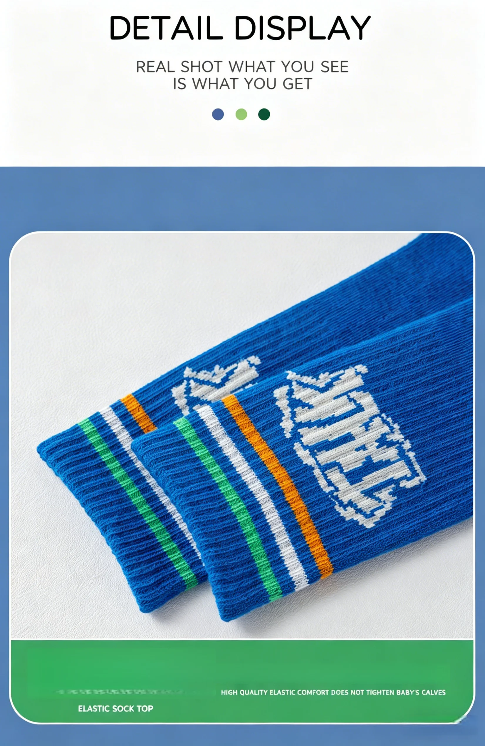Baumwollsocken, 4 Paar, lange Socken, Kindersocken, Kniestrümpfe, gestreifte Sportsocken, Socken für Jungen und Mädchen, Skating-Socken, Sportsocken. – Detail 11