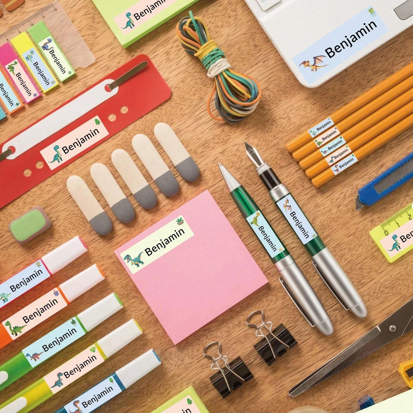 100-500Pcs Custom Animal Name Stickers, Waterproof Labels for Kids, Clothing, Gifts, School, Home, Office, Birthday, Family Use