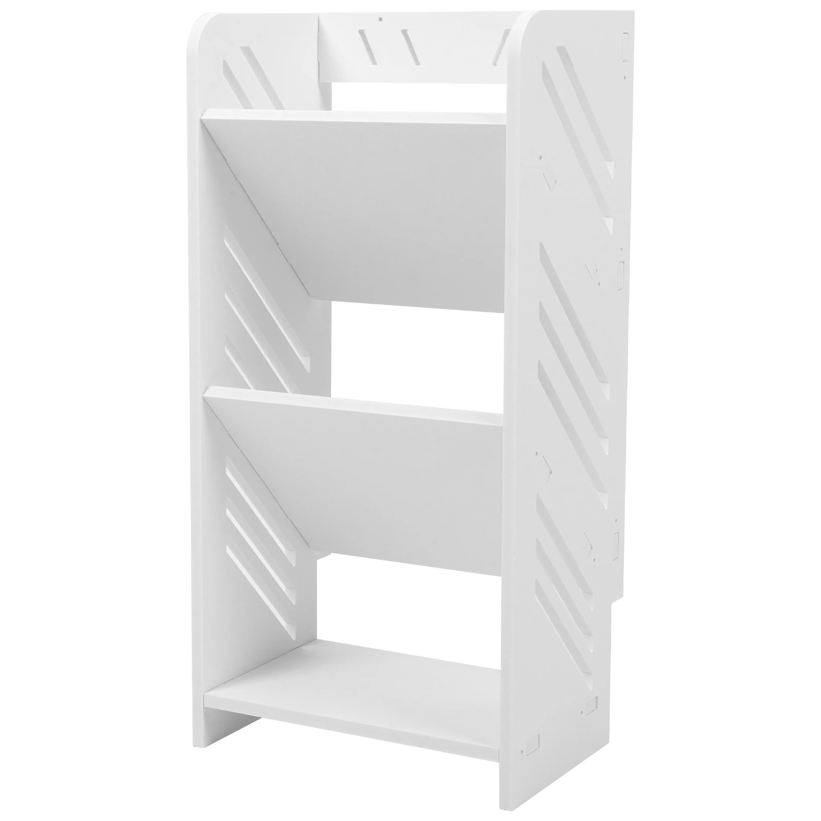 

Multi-layer Shoe Cabinet 3 Tier 22cm Wide Wood Material Storage Organizer Rack For Home Dormitory Shoe Rack Shelves
