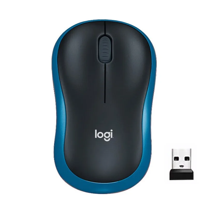 Logitech M185 Wireless Mouse 2.4G USB 1000DPI Plug and Play Portable Optical Mouse for  laptop desktop computer business office