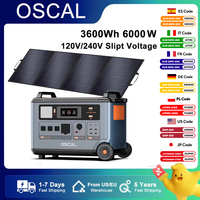 Oscal Blackview Power Station 3600Wh Pure Sine Wave 120V/240V Dual Voltage 6000W Energy Storage Campervan With 400W Solar Panels