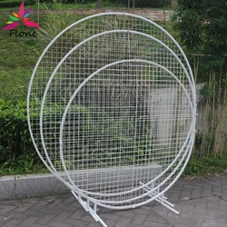 Iron Black Grid Circle Wedding Arch Deco Mariage Christmas Decoration Noel Backdrop Stand Birthday Party Baby Shower Decorations