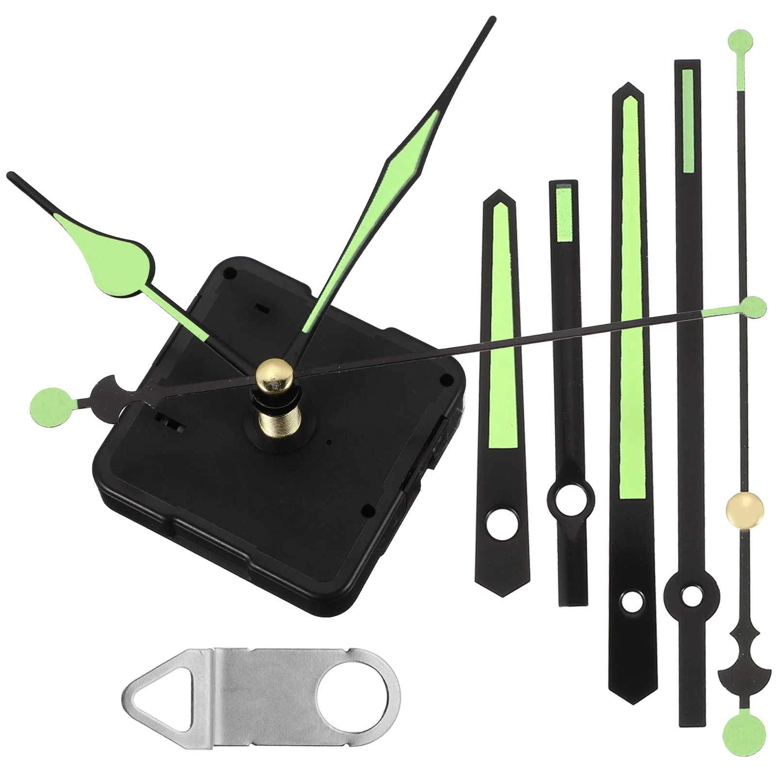 

Wall Clock Movement Kit with Chime and Numerals Electric Repair Mechanism for Bedside Gold Plastic