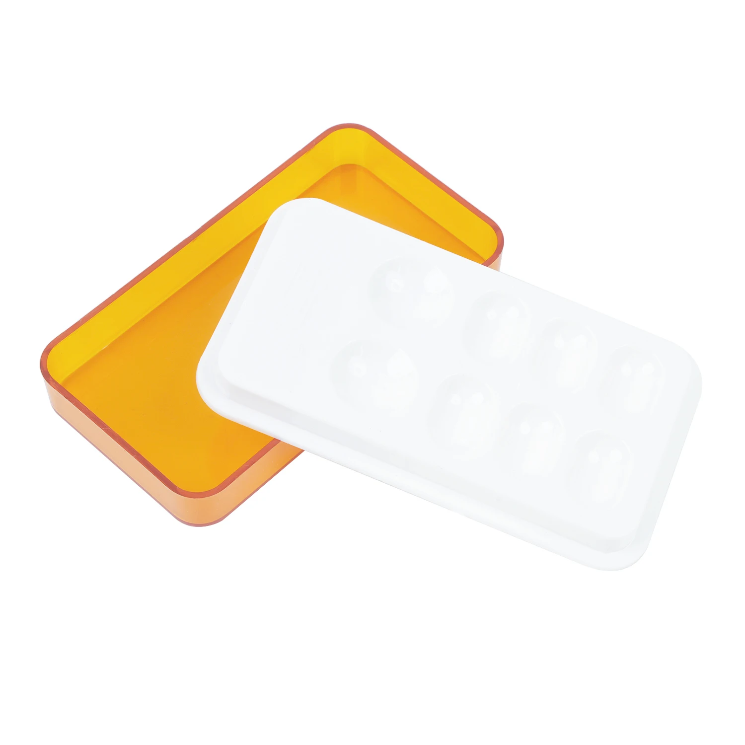 10 Boxes JOLANT Dental Veneer Storage Box 4 Holes/8 Holes Teeth Patch Shading Light Storage Case Denture Retainer Molar Boxes