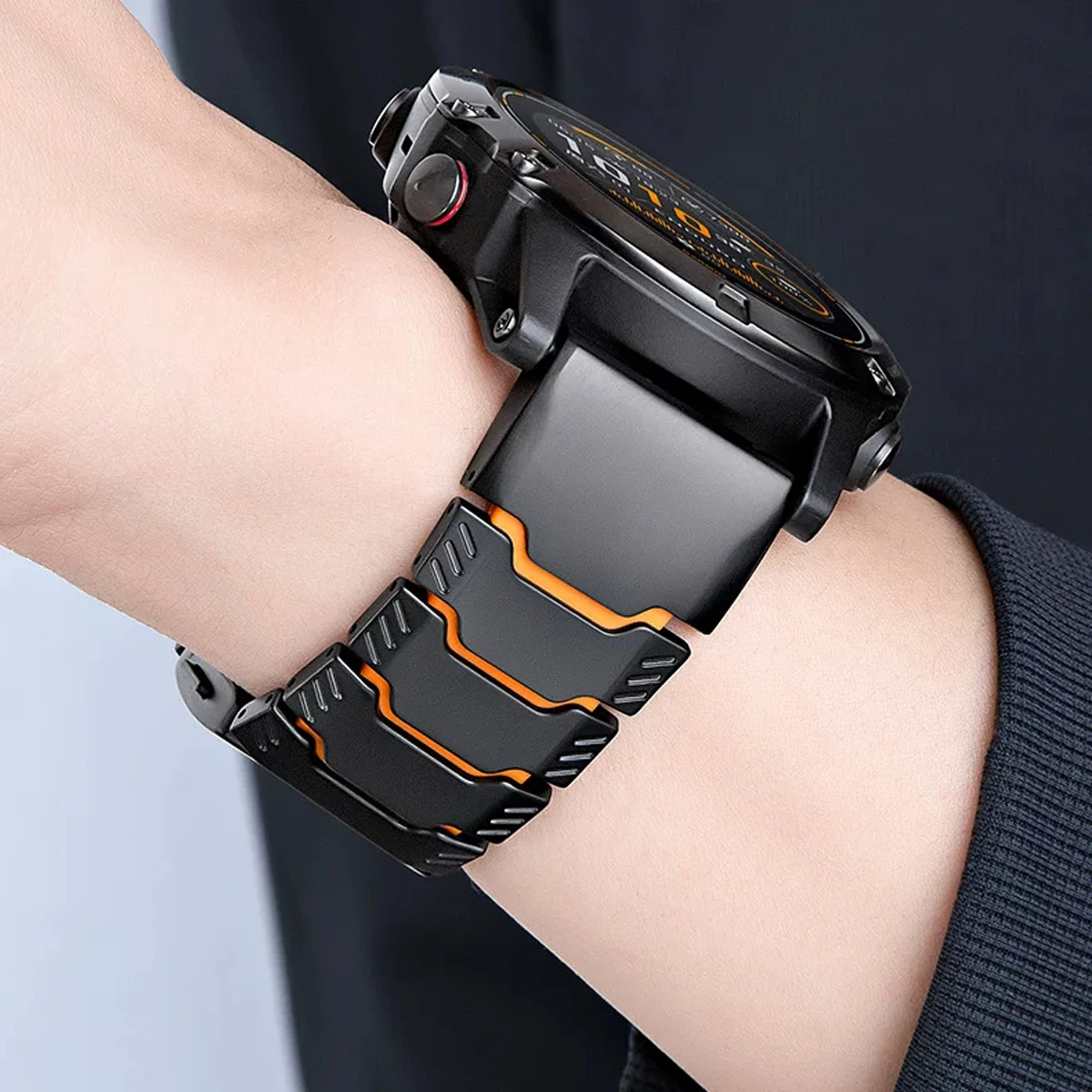 22mm 26mm Titanium Silicone Strap for Garmin Watch Fenix 8/7/6 8x/7x/6x Enduro 3/2/1 Instinct 3/2 Metal Bracelet Magnetic Band