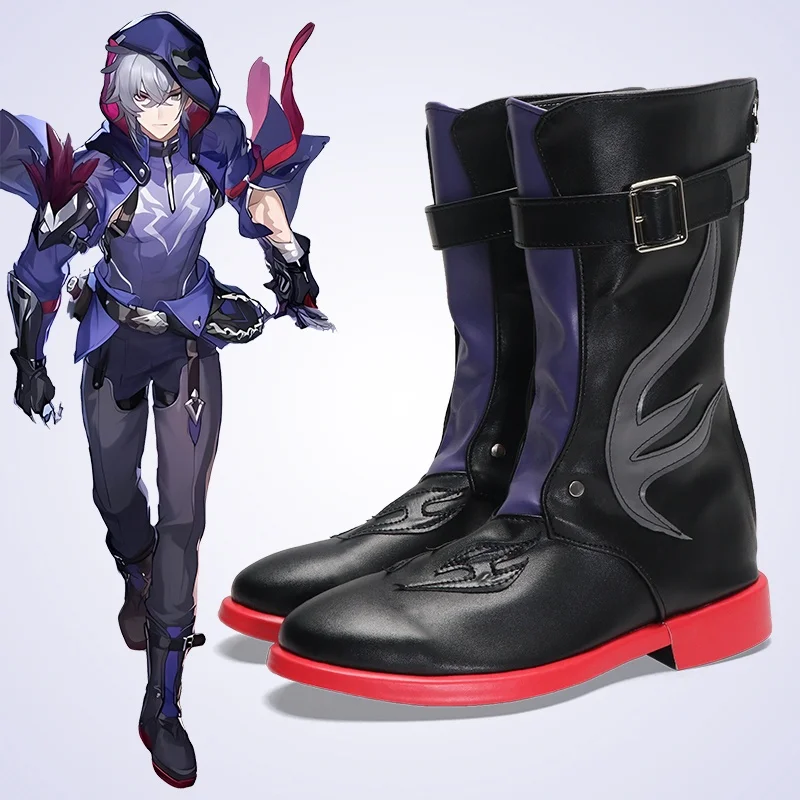 

Hot Game Honkai Star Rail Moze Cosplay Shoes Men's Battle Uniform Boots Halloween Convention Carnival Party Outift for Adults Me