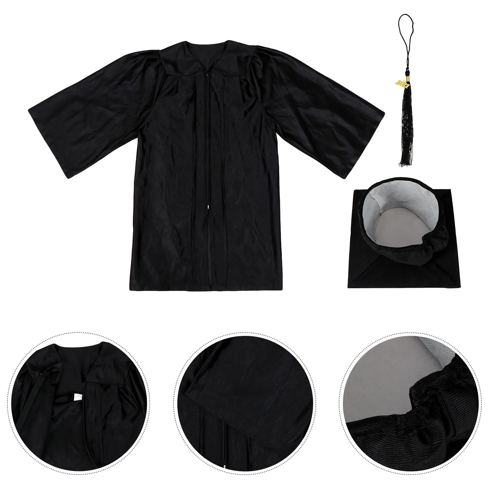 1 Set Kids Graduation Gown Set Child Graduation Apparel For Preschool Kindergarten Ceremony Photo Shoot Party Role Play Costume