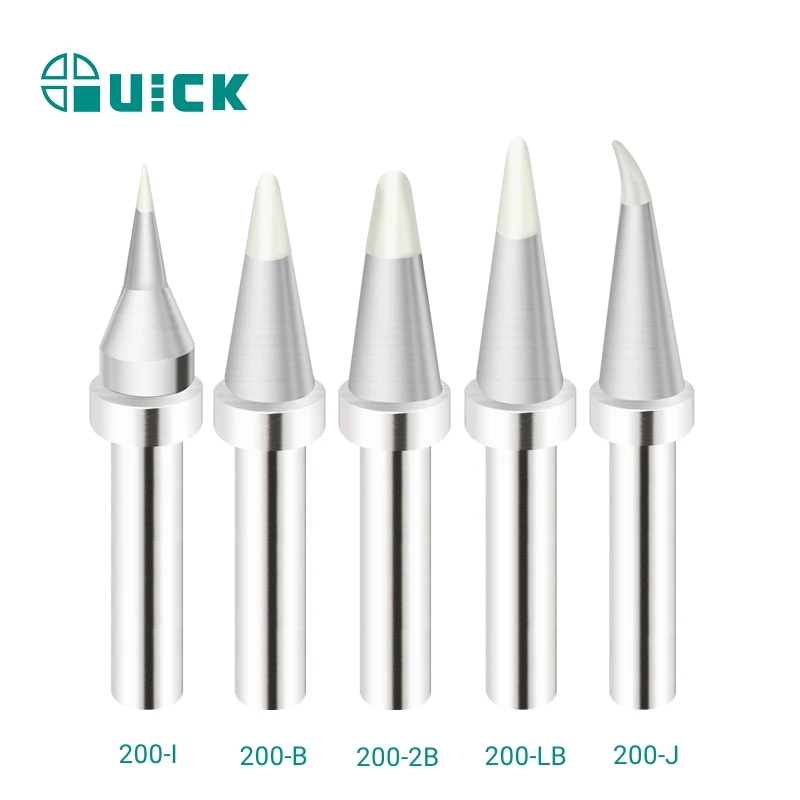 Quick 200-I/K/B/LB/C/D/J Series Soldering Iron Tip For 203/203H/204/204H/3202/376D Welder Soldering Head Accessories Repair Tool