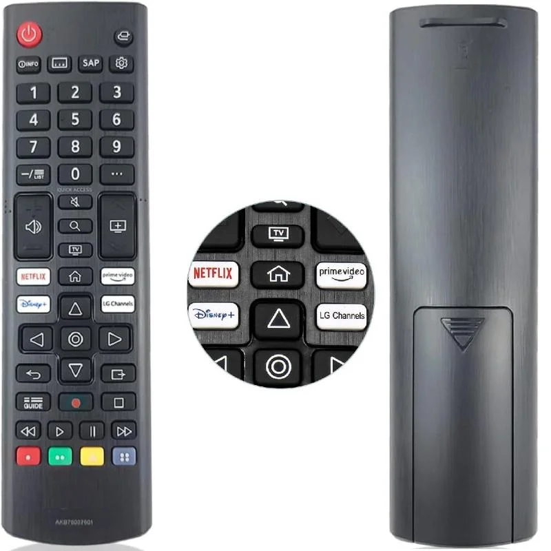 AKB76037601 Remote Control for LG LED HD 4K Smart UHD HDTV Models, Prime-Video Netflx Buttons Integrated