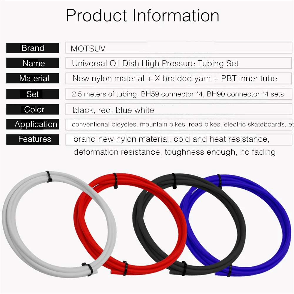 Bicycle Universal Oil Pipe Set BH59 BH90 Disc Brake Pressure Ring T-pin Copper MTB Bicycle Brake Pipe Connector Bike Accessories