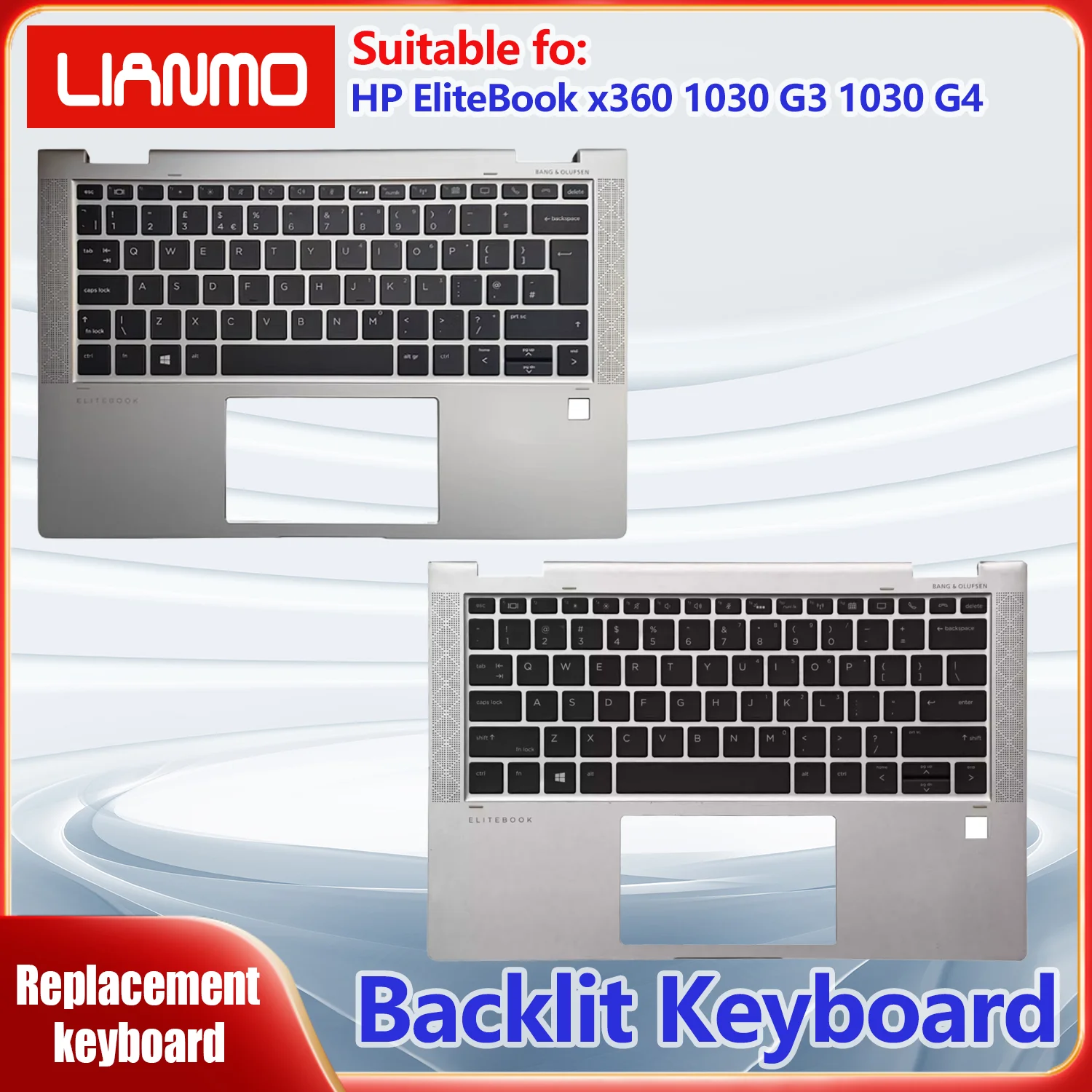 

UK/US layout for HP EliteBook x360 1030 G3 1030 G4 C-shell backlight keyboard