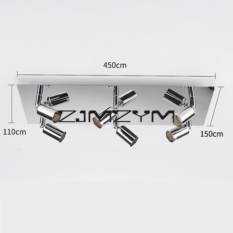 

Rectangular LED Ceiling Spotlights Ceiling Lights Decorative Spotlight Cabinet Ceiling Lights Adjustable GU10 Spotlights