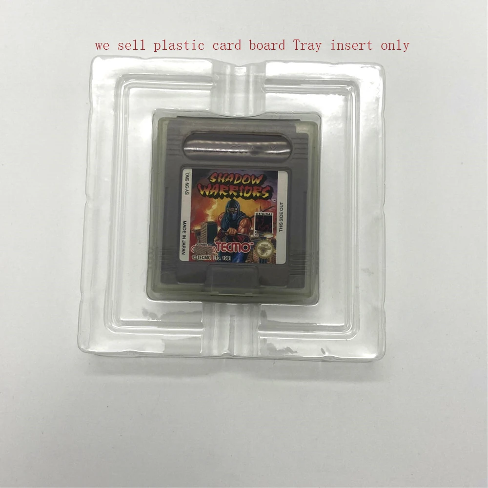 ZUIDID US/EU version  Plastic  Cardboard Cartridge Cases Boxes Insert Inner  Inlay  for GB/GBC for Gameboy Color Game card tray