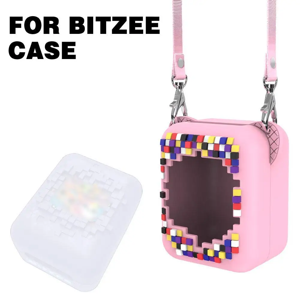 Funda protectora de silicona a prueba de golpes con cordón para juguete interactivo Bitzee, mascota Digital