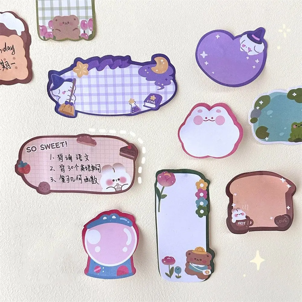 Orso Cartoon Sticky Notes fai da te Scrapbooking To Do List coniglio orso Sticky Notes Cartoon Kawaii Rabbit Sticky Notes regalo per bambini