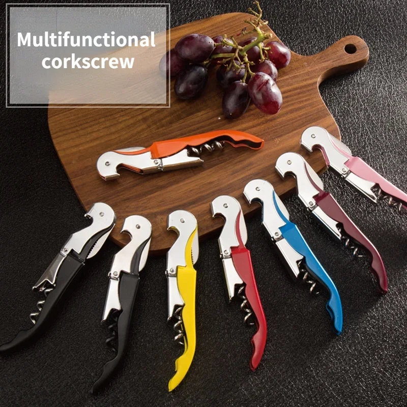 Corkscrew Lid opener Hippocampus Knife Wine Corkscrew Beer Bottle Opener Dual-Use Wine Screwdriver Portable Hippocampus Knife