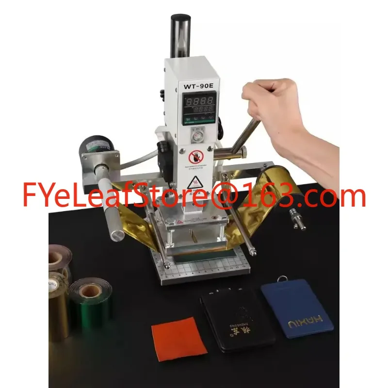 Automatic Hot Foil Stamping Machine Manual Digital PVC Card Book Leather Paper Wood Custom Embossing Heat Press Machine