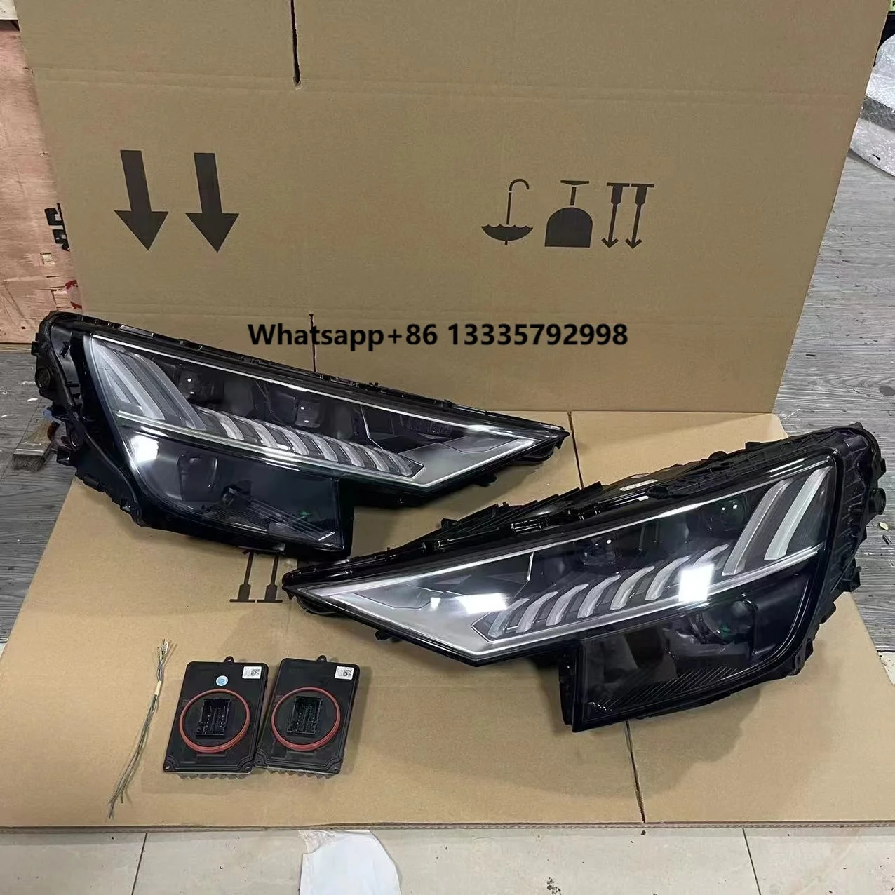 

Modified Upgraded 17-23 for‘Audi Q8 Headlight Assembly Original Matrix RS High-End OLED Dynamic Xenon Automobile Xenon Headlight