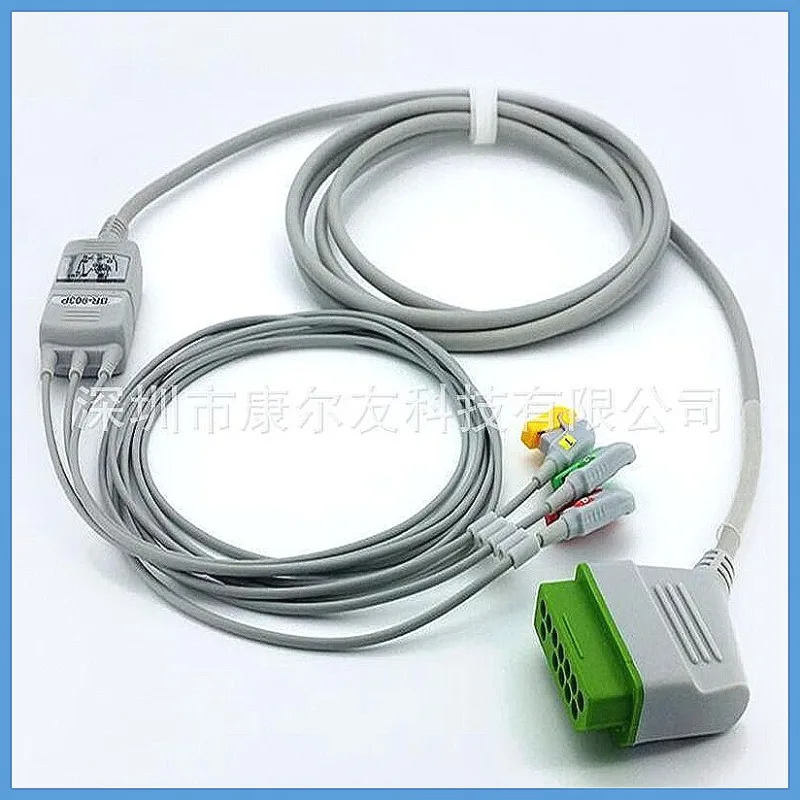 Compatible ECG Cable for Nihons Kohdens 12-Pin BSM-2300, JC-906P European Standard Patient Cable