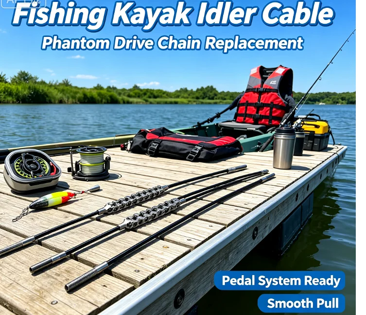 Pedal Propulsion System Phantom Drive Idler Cable Chain Spare Pull‑Wire Hardware for Fishing Kayak Repair Accessory