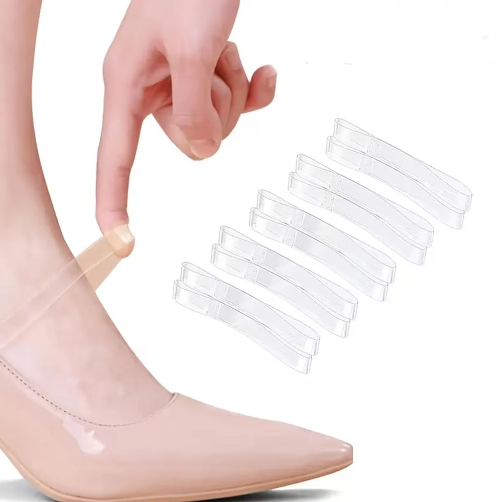 10 Pieces of Invisible Shoelaces Made of Tpu Material, Women's Anti-Slip Strap Fasteners Suitable for Sandals, High Heels, and Flat Shoes