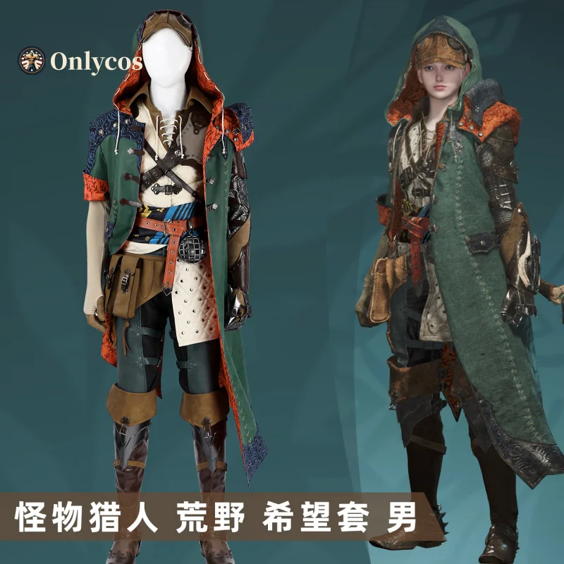 

The Hunter Cosplay Monster Hunter Costume Wild Accessories Prop Uniform Anime Game For Men Role Play Outfit Onlycos