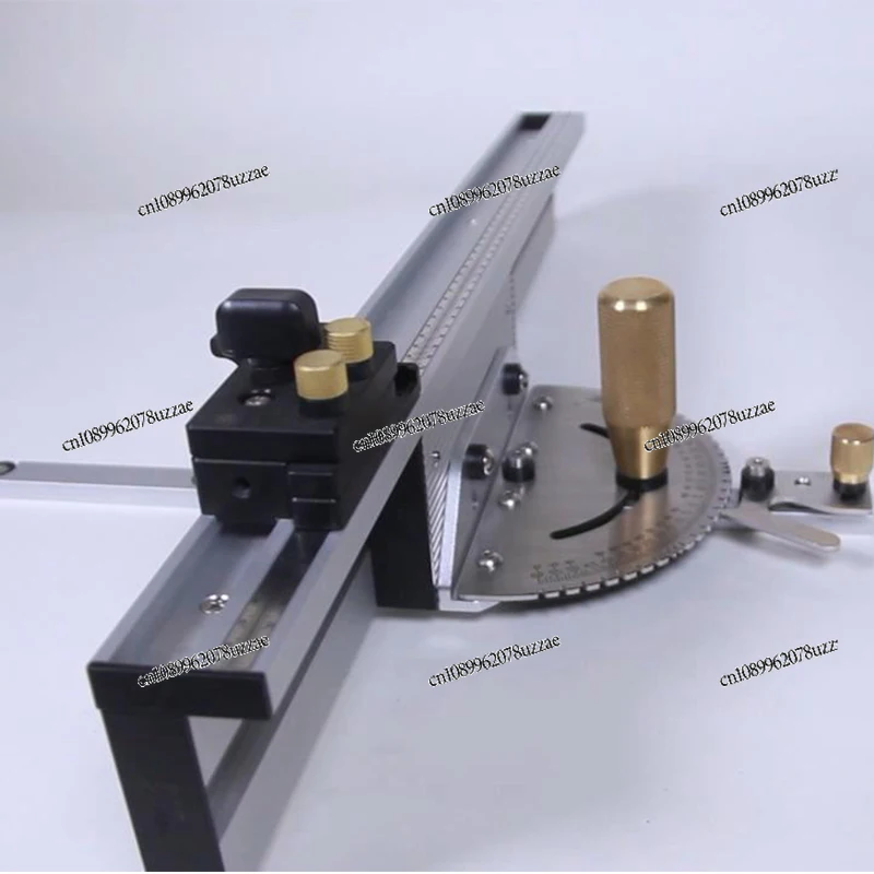 Woodworking, Aluminum Alloy Table Saw Backstop Limit Tenon Push Handle Push Ruler Chute Band Saw Upside Down