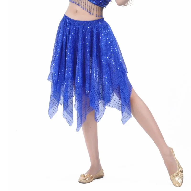 تخصيص تنورة قصيرة أزياء الرقص الشرقي ممارسة الرقص اللاتينية فستان أداء زي يسلط الضوء على تنورة