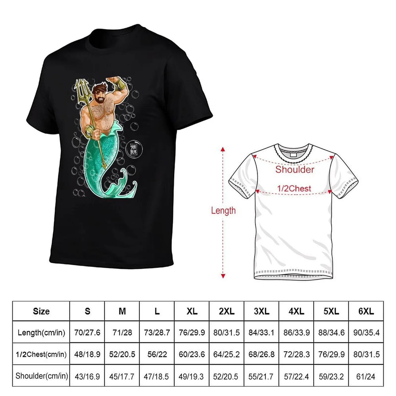 ADAM LIKES MERMEN T-Shirt hippie clothes tops luxury designer summer top tshirts for men