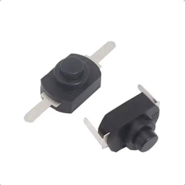 전기 토치용 미니 푸시 단추 스위치, 1208YD 자동 잠금, 12*8mm DC 30V 1A 온오프, 50-10 개