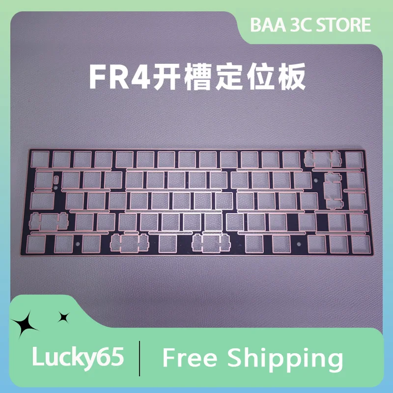 WEIKAV Lucky65 Customized Mechanical 68 Layouts Slotted Positioning Plate Mechanical Keyboard Pc Gamer Accessories Office Gifts