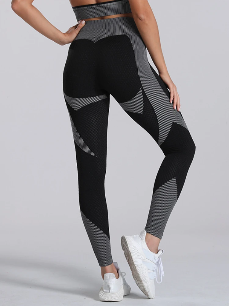 

Women Sports Running Fitness Seamless High Stretch Slim Hip Lift Trousers Fall Fashion Gym Leggings Work Out Jogging Streetwear