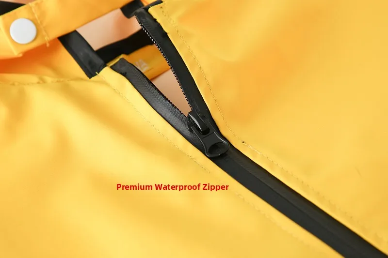 

Children's Raincoat Hooded Cute Big Eyes Fabric Waterproof Rainwear Anti-flood for Middle And Large Children