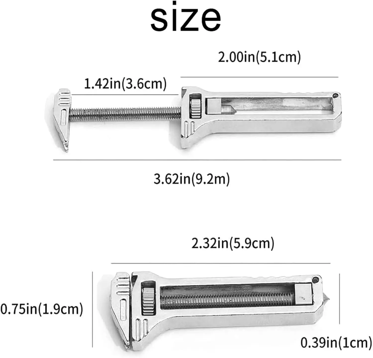 1-5Pcs EDC Multi-Tool Compact Multi-Tool Portable Tool Key Ring Chain Pocket Knife Screwdriver Bottle Opene Camping Survival Kit