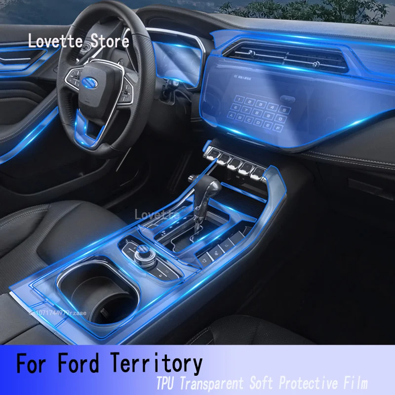 

TPU Car Interior Gear Dashboard Protective Film Transparent For Ford Territory(2019-2021)Anti-scratch Accessories