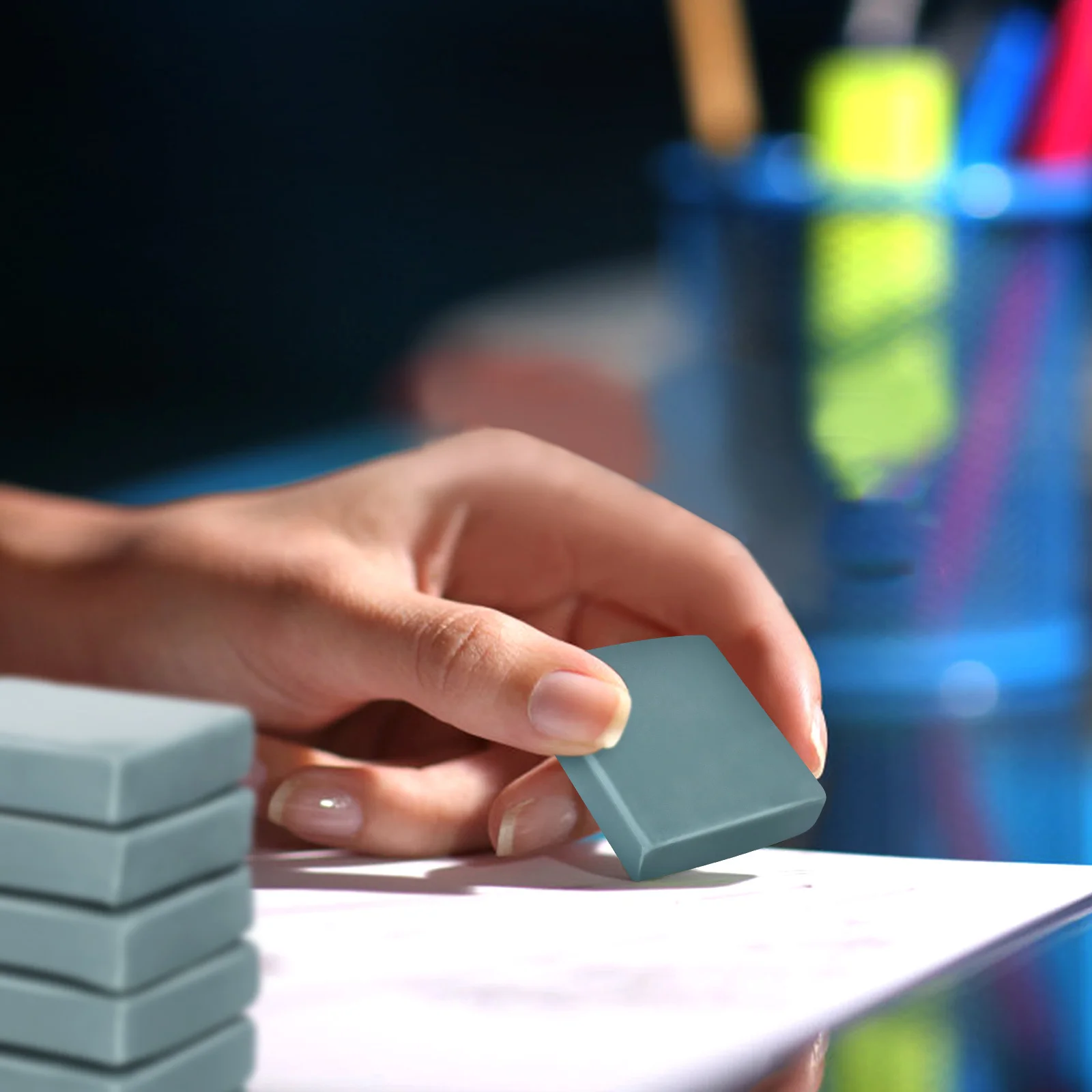 

12Pcs Kneadable Erasers Strong Adhesion Art Gum Eraser for Sketching Drawing No Residue Clean Surface Use in School Studio Home