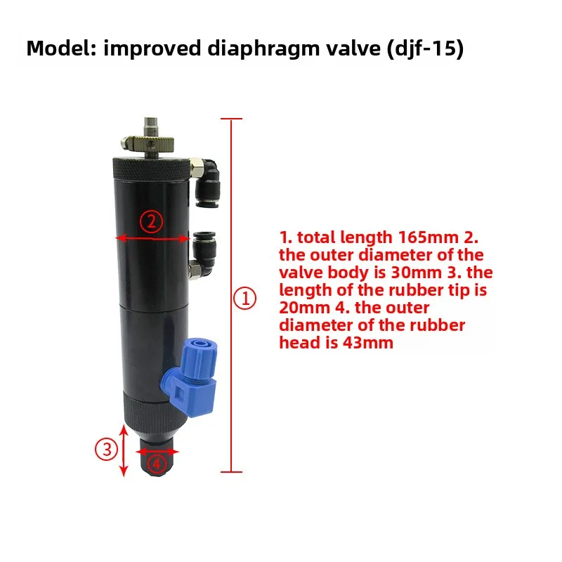 

DJF-15 Lift-Type Precision Dispensing Valve 220V Diaphragm Suction Glue Valve for Machinery And Industrial Equipment