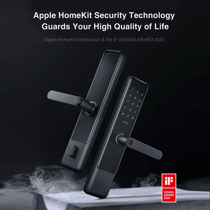 Imagem -02 - Aqara N200 Smart Door Lock Impressão Digital Bluetooth Linkage com Campainha Senha Nfc Desbloquear Funciona com mi Casa Apple Homekit