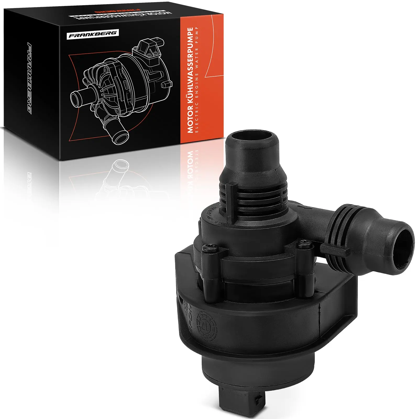 Frankberg 1x Waterpomp Extra waterpomp Elektrisch voor BMW 5 Serie E39 7ER E65 E66 E67 X5 E53 64116906375 64116904541 64116907811