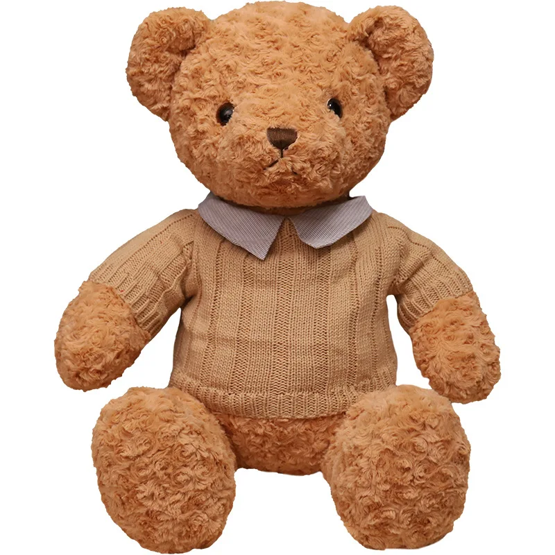 Pressione Bear Doll for Children, camisola recheada grande, brinquedo favorito, presente de aniversário